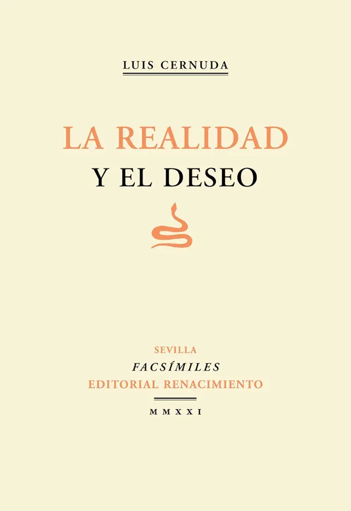 portada del libro de Luis Cernuda La realidad y el deseo