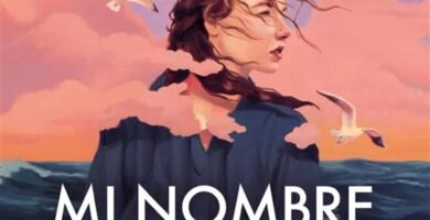 portada de la novela de isabel allende mi nombre es emilia del valle, en la que se ve la silueta de una mujer entre y el mar y un cielo con nubes rosadas.