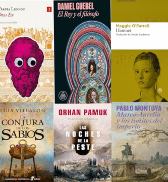 imagen con las portadas de seis de las siete novelas que se recomiendan en el artículo