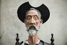 imagen de don quijote con un gorro de época