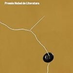 portada del libro Vaim de Jon Fosse, en la que sobre un fondo marrón, se observa un hilo enebrabdo un botón.