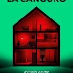 portada de la novela de pablo rivero La canguro, en la que sobre un fondo verde aparece la forma de una casa de color rojo