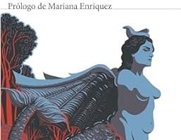 portada de la novela de manuel mujica láinez, bomarzo, en cuya portada aparece un dibujo de una figura del jardín de bomarzo