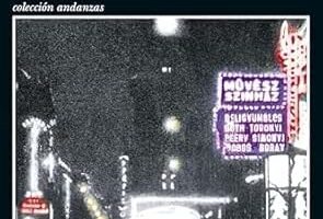 portada de la novela a oscuras de thomas pynchon, en la que bajo el titulo se ve la imagen de una ciudad de noche